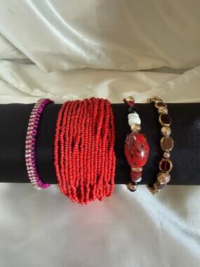 Colorful Bracelet Bundle – 4 Fun Fashion Bracelets (MWL207)